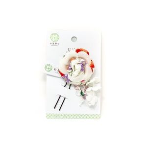 Japanese Upin - Hair Pin with Fabric Flower